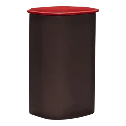 Boîte avec couvercle en poudre de pierre rouge 26 cm Amare- Hübsch