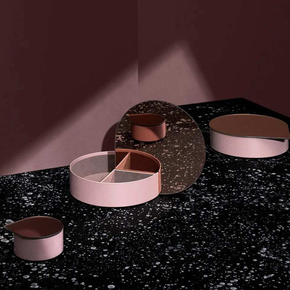 Boîte à bijoux rose Gutta - AYTM