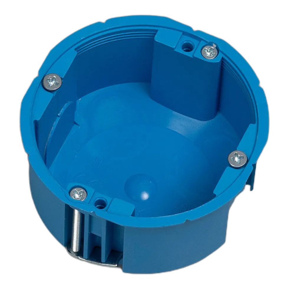 Boîtier d'encastrement standard prise 1G plastique bleu 6,8 cm - Buster+Punch