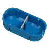 Boîtier d'encastrement standard prise 2G plastique bleu 13 cm - Buster+Punch