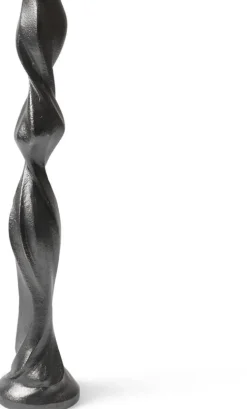 Bougeoir en aluminium noirci 38cm Gale - Ferm living