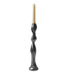 Bougeoir en aluminium noirci 38cm Gale - Ferm living