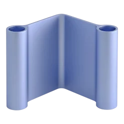 Bougeoir en aluminum bleu clair 10x11cm Pair - Muuto