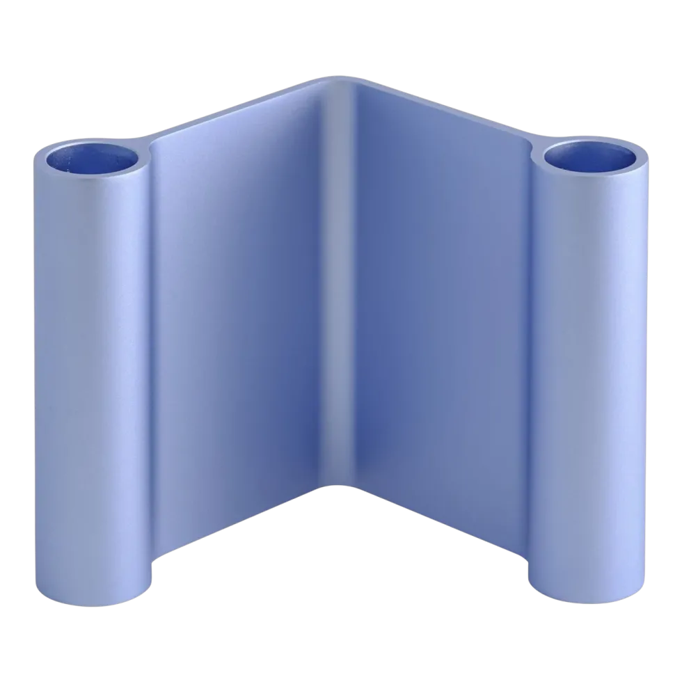 Bougeoir en aluminum bleu clair 10x11cm Pair - Muuto