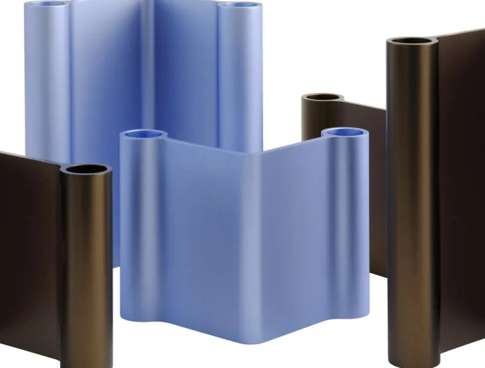 Bougeoir en aluminum bleu clair 10x11cm Pair - Muuto