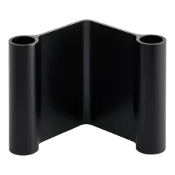 Bougeoir en aluminum noir 10x11cm Pair - Muuto
