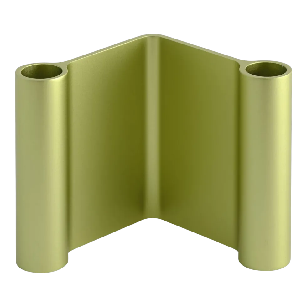 Bougeoir en aluminum vert 10x11cm Pair - Muuto