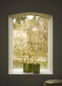 Bougeoir en aluminum vert 10x11cm Pair - Muuto