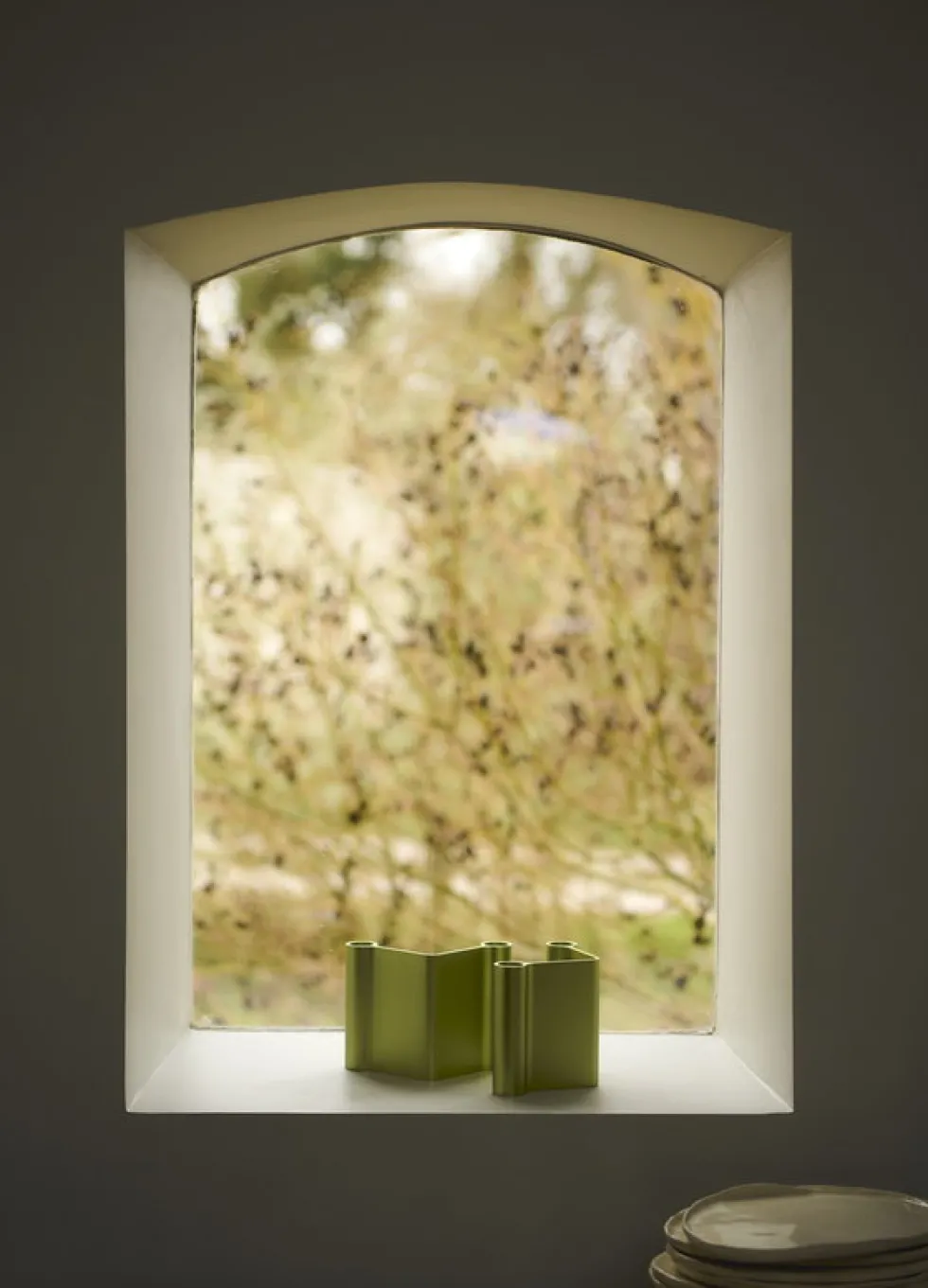 Bougeoir en aluminum vert 10x11cm Pair - Muuto