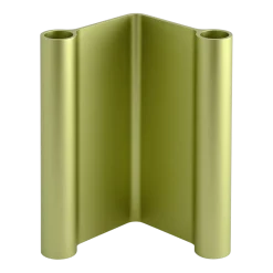 Bougeoir en aluminum vert 10x18cm Pair - Muuto