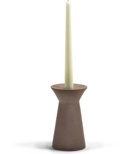 Bougeoir en grès rouge brique 16,5cm Marie-Ann - Serax