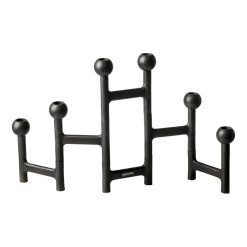 Bougeoir noir en aluminium M Round - Pols Potten