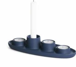 Bougeoir quadruple bleu marine Aye Aye! - Emko
