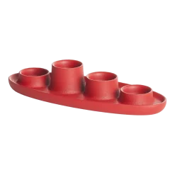 Bougeoir quadruple rouge Aye Aye! - Emko