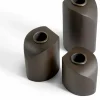 3 Bougeoirs en acajou vernis Pi - Ethnicraft Accessories
