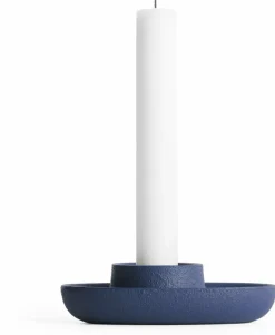 Bougeoir simple bleu marine Aye Aye! - Emko