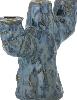 Bougeoir Tahoka Grès Bleu - Bloomingville