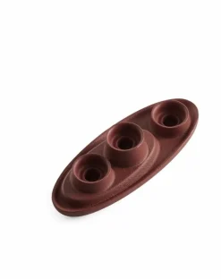 Bougeoir triple Bordeaux Aye Aye! - Emko