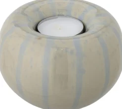 Bougie votive Agate en grès jaune - Bloomingville