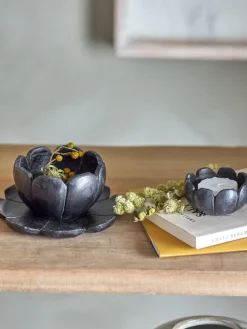 Bougie Votive Reiko Marbre Noir Bloomingville
