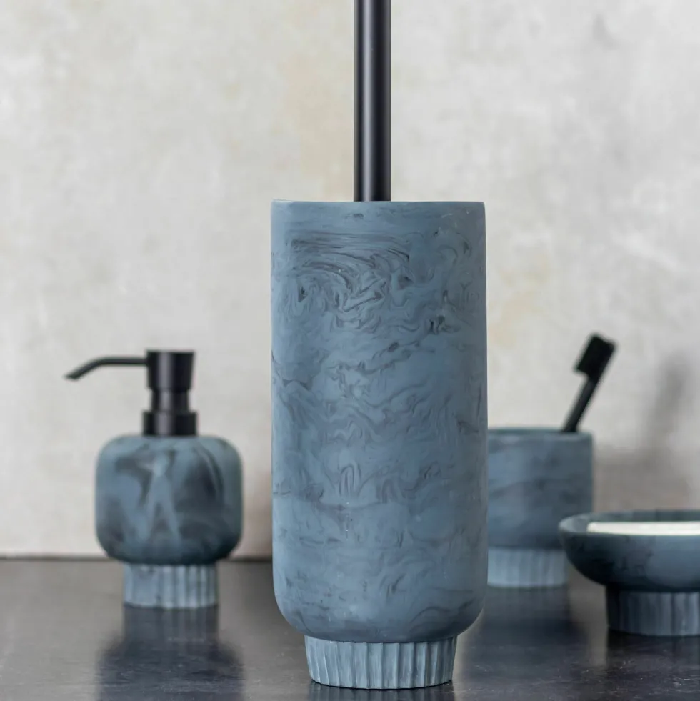 Brosse de toilette bleu ardoise Attitude - Mette Ditmer