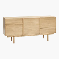 Buffet avec tiroirs et placards en chêne naturel - Hübsch