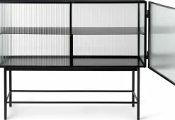 Buffet en acier noir 110 x 90 x 40 cm Haze - Ferm Living