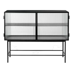 Buffet en acier noir 110 x 90 x 40 cm Haze - Ferm Living