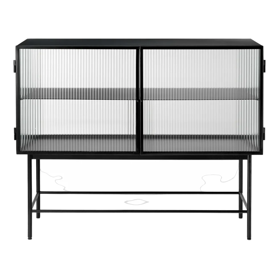 Buffet en acier noir 110 x 90 x 40 cm Haze - Ferm Living