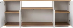Buffet en bois blanc et beige 180x44,5x75cm Arista - Home Design