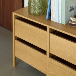 Buffet en bois de chêne marron 150x40xh65cm Forma - Hübsch