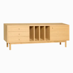 Buffet en bois de chêne naturel 140x37x50cm Nobby - Hübsch