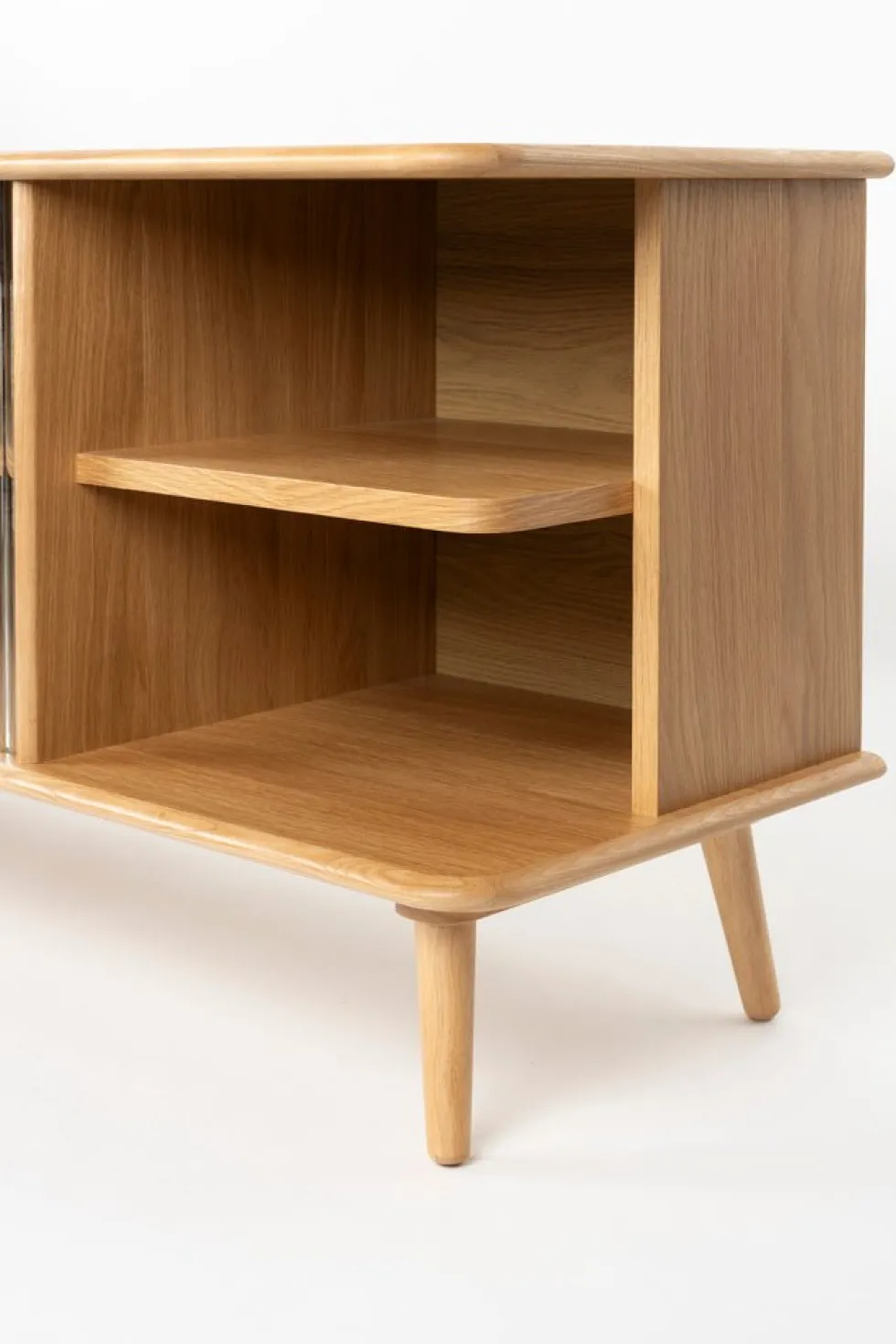 Buffet en bois de chêne naturel 40x180x55cm Rise - Zuiver