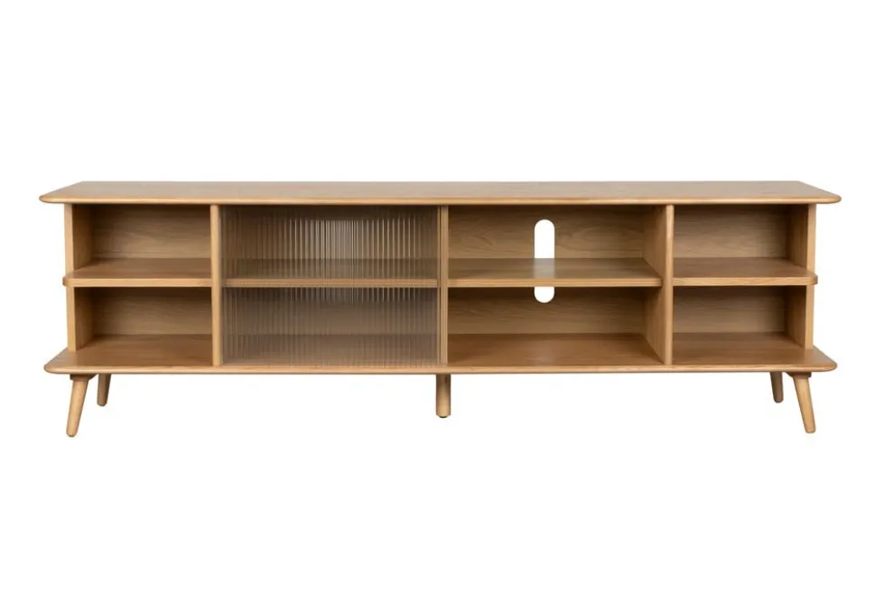 Buffet en bois de chêne naturel 40x180x55cm Rise - Zuiver