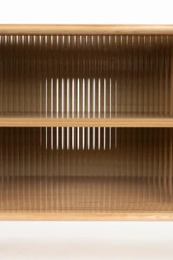 Buffet en bois de chêne naturel 40x180x55cm Rise - Zuiver
