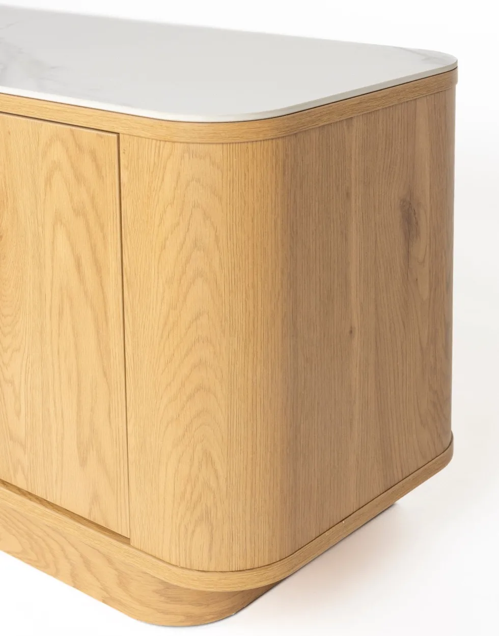 Buffet en bois de chêne 180x40x50cm Oréa - The Cool Republic