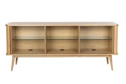 Buffet en bois de frêne naturel 180x40x75cm Barbier - Zuiver