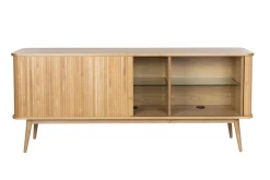Buffet en bois de frêne naturel 180x40x75cm Barbier - Zuiver