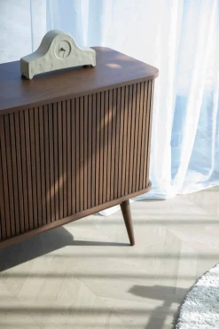Buffet en bois de noyer 180x40x75cm Barbier - Zuiver