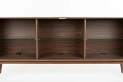 Buffet en bois de noyer 180x40x75cm Barbier - Zuiver