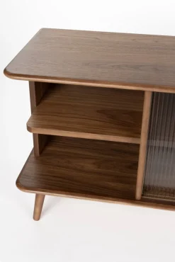 Buffet en bois de noyer 40x180x55cm Rise - Zuiver