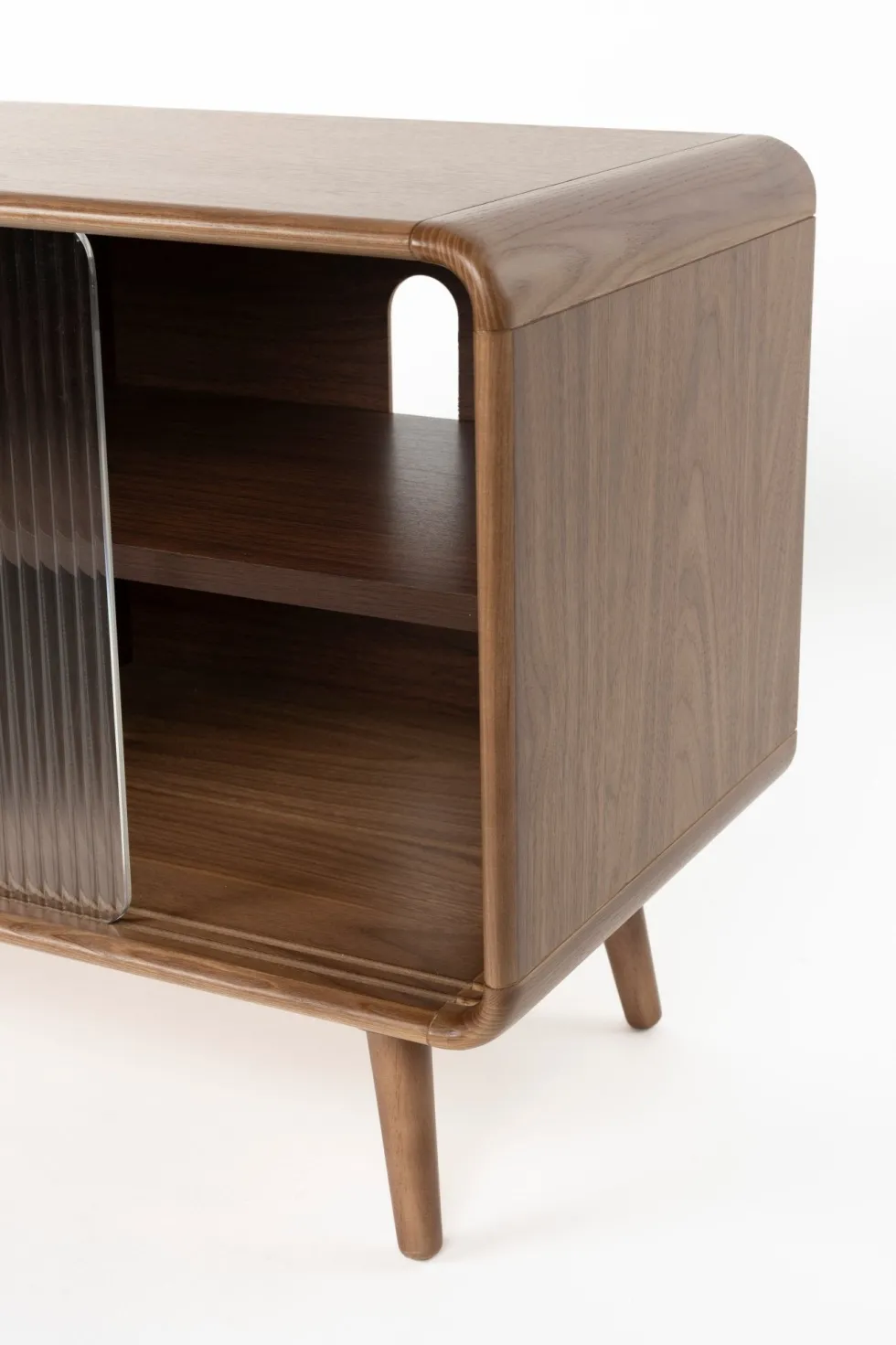 Buffet en bois de noyer 40x100x55cm Rise - Zuiver