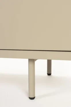 Buffet en bois et métal beige 140x40x55cm Siena - The Cool Republic
