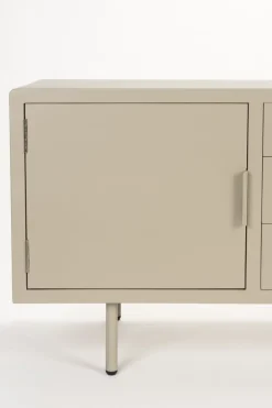 Buffet en bois et métal beige 140x40x55cm Siena - The Cool Republic