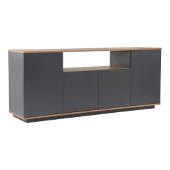Buffet en bois gris et beige 180x44,5x75cm Arista - Home Design