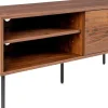 Buffet en bois marron et métal noir 120x40x50cm Orson - The Cool Republic