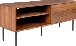 Buffet en bois marron et métal noir 120x40x50cm Orson - The Cool Republic