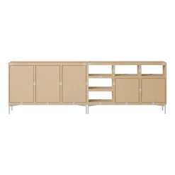 Buffet en bois mdf chêne 262x85cm Stacked Configuration 2 - Muuto