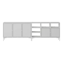 Buffet en bois mdf gris 262x85cm Stacked Configuration 2 - Muuto