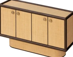 Buffet en bois mindi et rotin 160x92cm Granada - Versmissen